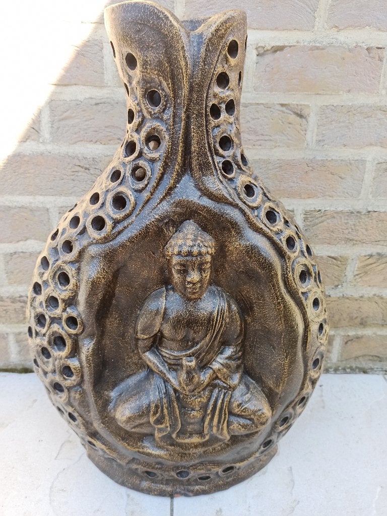 vaas boeddha in steen, Ophalen, Nieuw, Steen, Boeddhabeeld