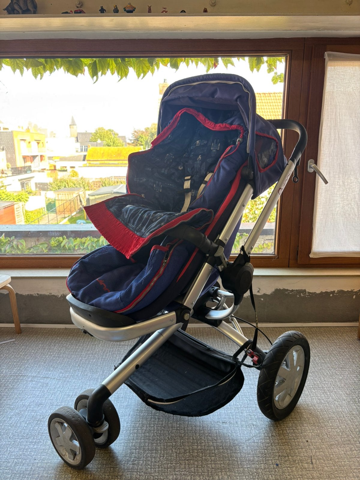 Quinny Buzz kinderwagen compleet + reiswieg + Maxi-Cosi adap, Ophalen, Zo goed als nieuw, Maxi-Cosi, Regenhoes
