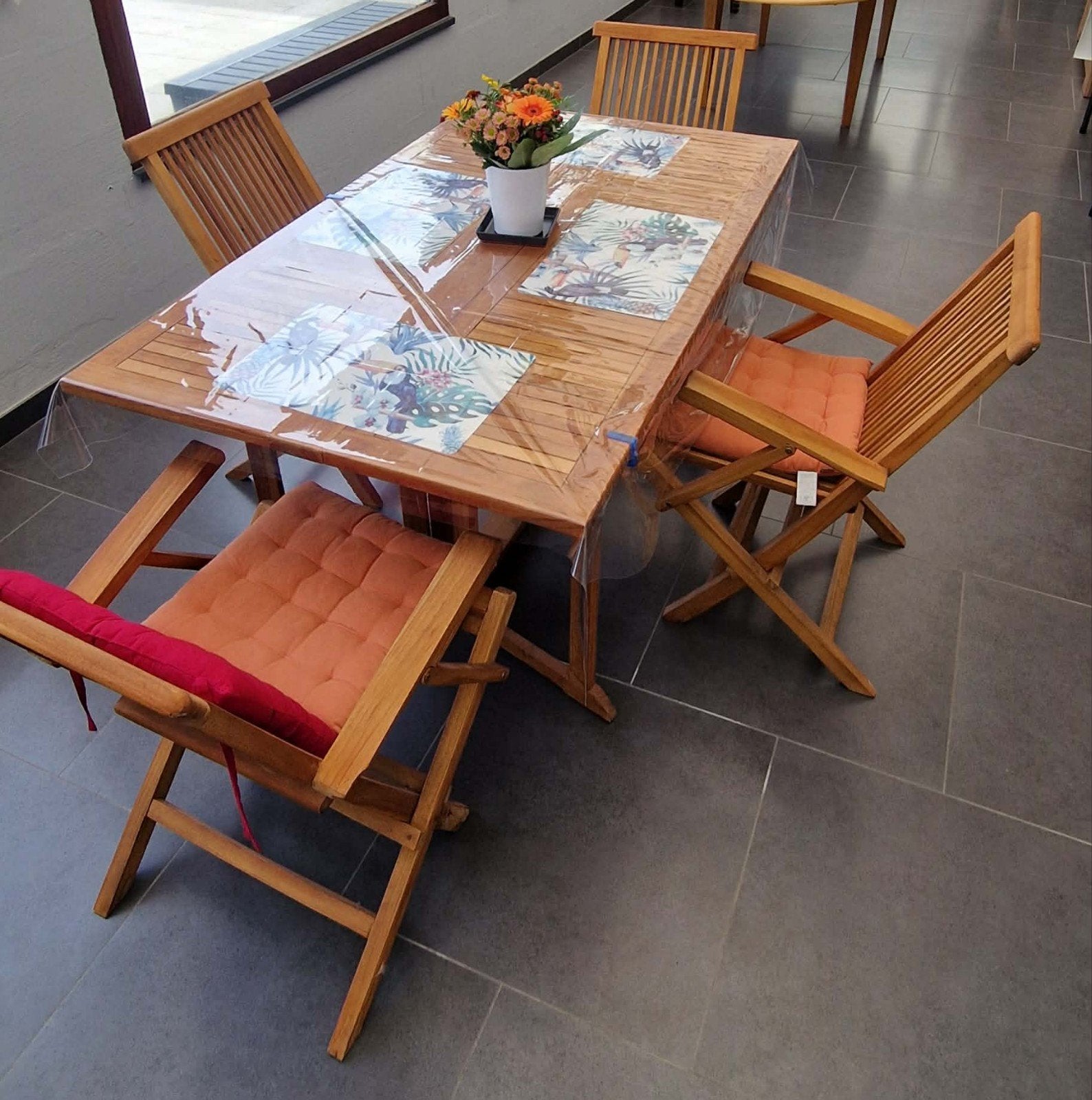 Ensemble de jardin en teck, Tuin en Terras, Ophalen, Rechthoekig