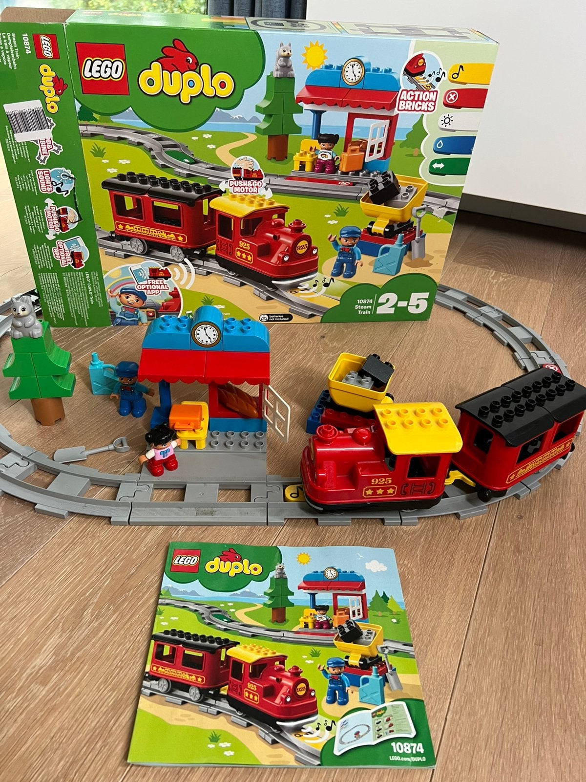 Lego duplo electrische trein, Kinderen en Baby's, Speelgoed | Duplo en Lego, Ophalen of Verzenden, Zo goed als nieuw, Duplo