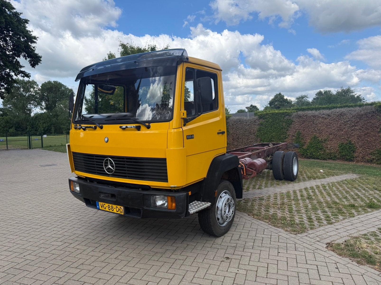 Mercedes 1114 Ecoliner OM362 6 Cil FULL STEEL 1989, Auto's, Bedrijf, Te koop