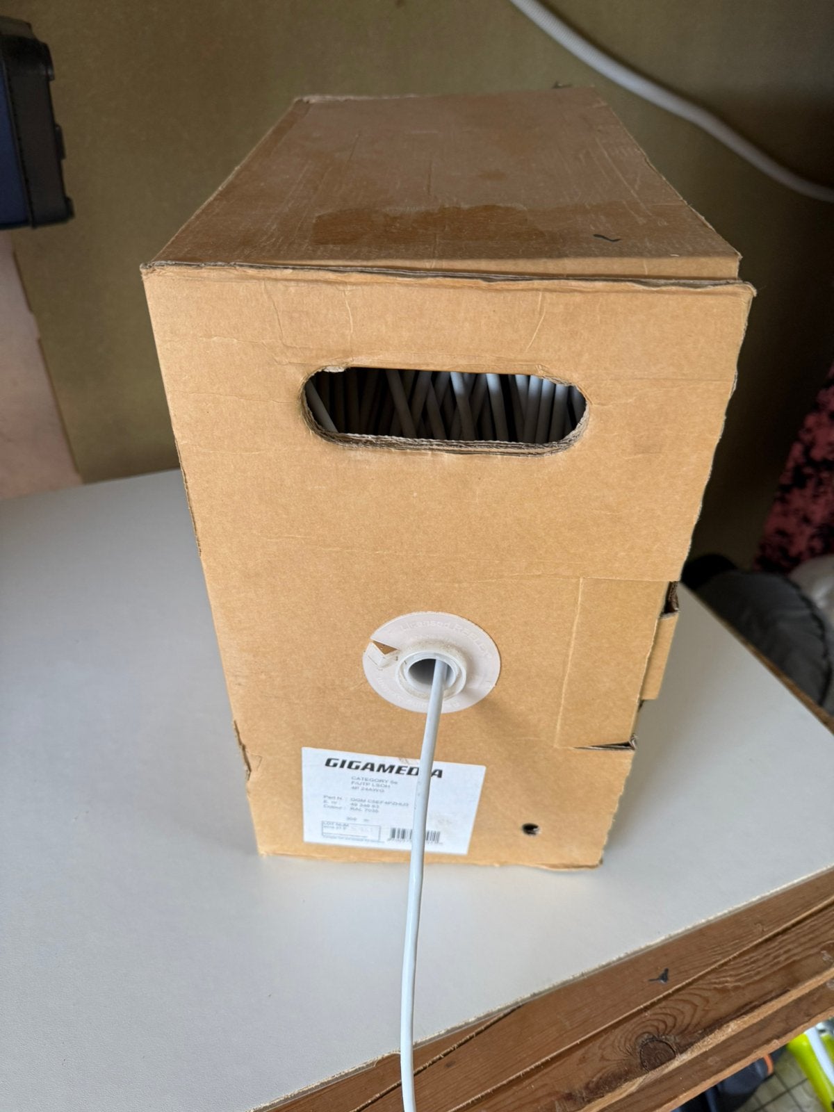 F/UTP internetkabel CAT 5e (89 meter), Ophalen, Nieuw, Kabel of Snoer
