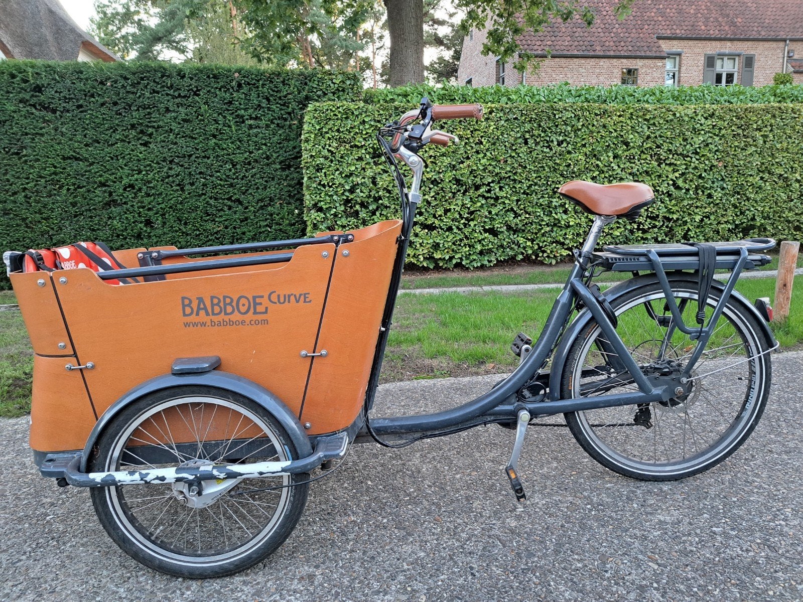 Babboe e-curve, Fietsen en Brommers, Fietsen | Bakfietsen, 4 kinderen of meer, Gebruikt, Elektrisch, Ophalen