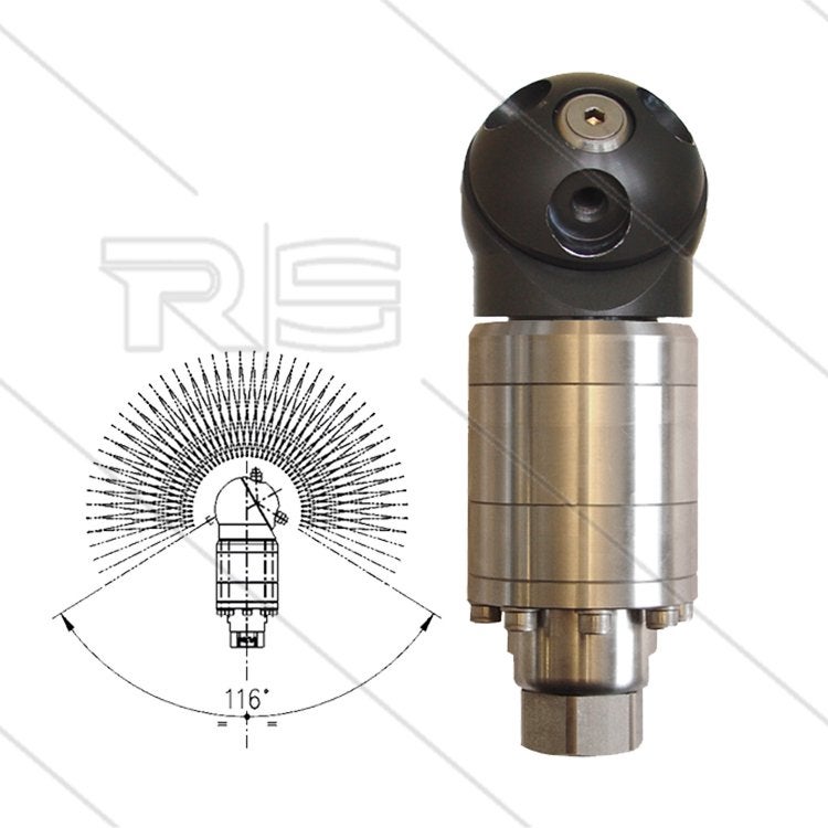 RVS Tankreiniger 3-Sproeiers 40-50L/min, Verzenden