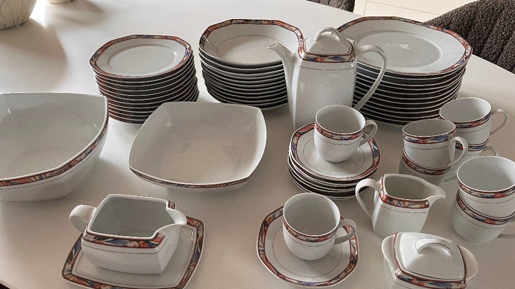 Koffie- en eetservies Eschenbach Bavaria met tijdloos motief, Huis en Inrichting, Keuken | Servies, Ophalen, Zo goed als nieuw
