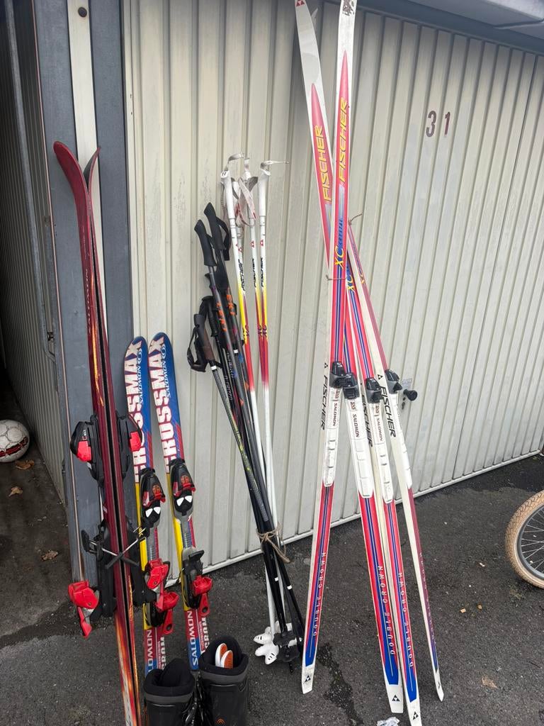 ski en langlaub materiaal, Sport en Fitness, Skiën en Langlaufen, Ophalen, Gebruikt, Ski