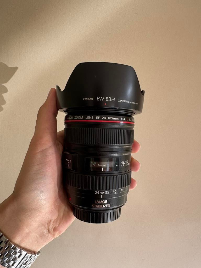 Canon 24-105mm f/4 L IS USM, Audio, Tv en Foto, Foto | Lenzen en Objectieven, Ophalen, Zo goed als nieuw, Telelens, Zoom