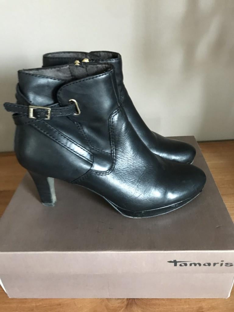Zwarte enkellaarsje van Tamaris maat 39, Kleding | Dames, Tamaris, Zwart, Lage of Enkellaarzen, Ophalen of Verzenden