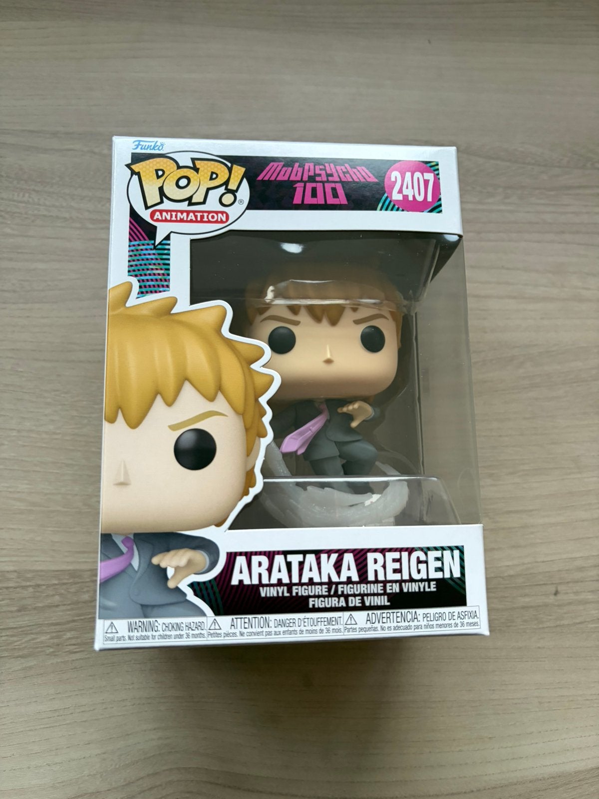Funko Pop! Mob Psycho 100 #2407 – Arataka Reigen – figure, Ophalen of Verzenden, Zo goed als nieuw