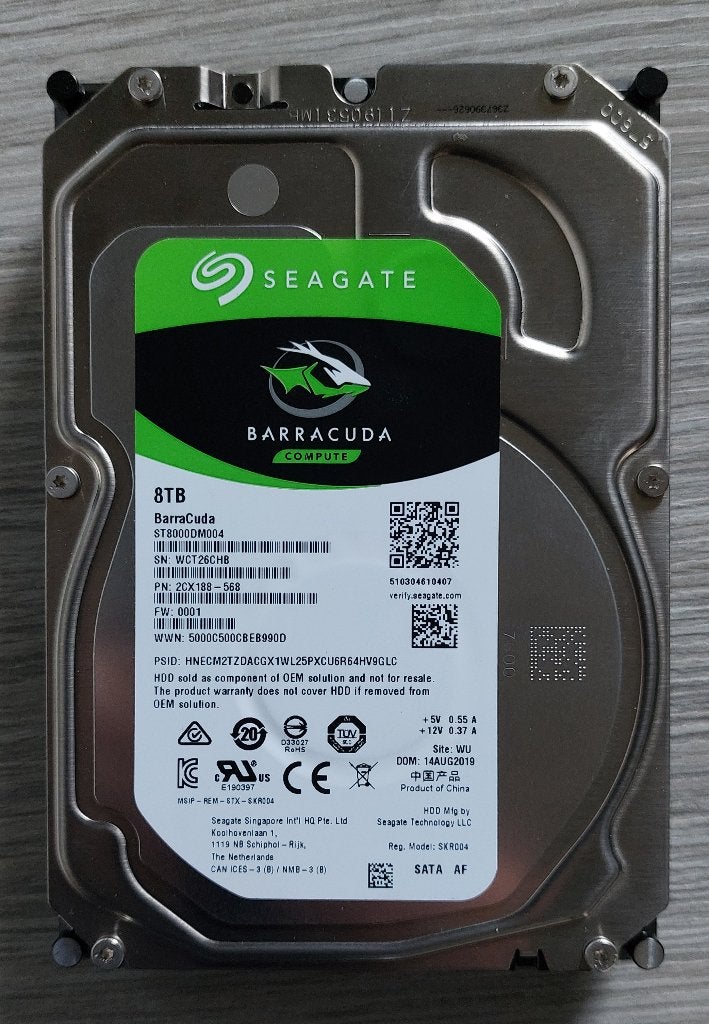 BARRACUDA - Seagate 8TB ST8000DM004 harde schijf, Computers en Software, Intern, Server, Ophalen of Verzenden, Zo goed als nieuw