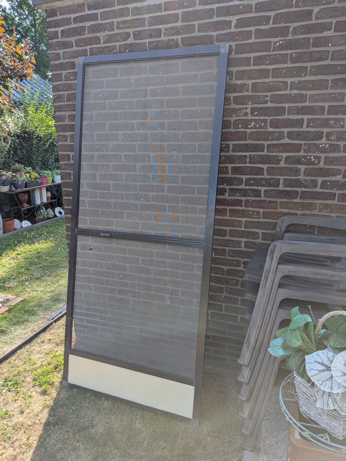 Cadre de porte battante en aluminium, profilés compris, avec, Bricolage & Construction, Fenêtres & Moustiquaires, Porte extérieure