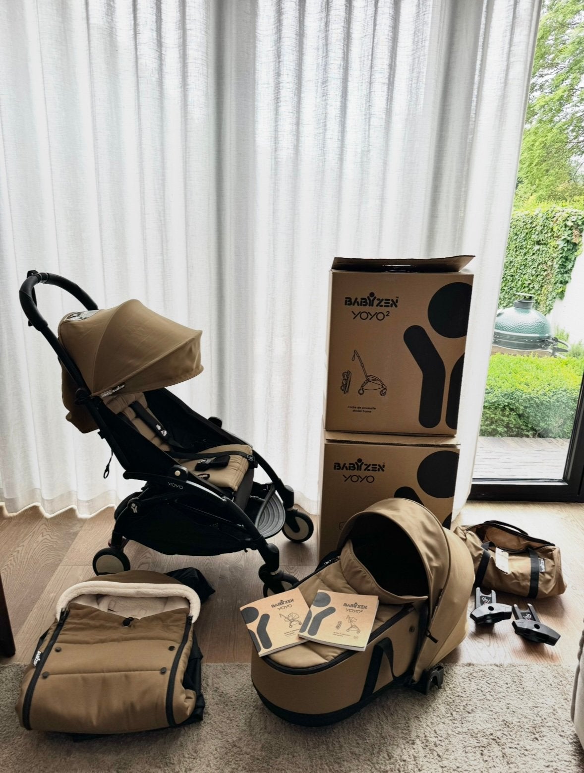 Volledige set Babyzen Yoyo 0+, Zo goed als nieuw, Combiwagen, Met reiswieg, Ophalen