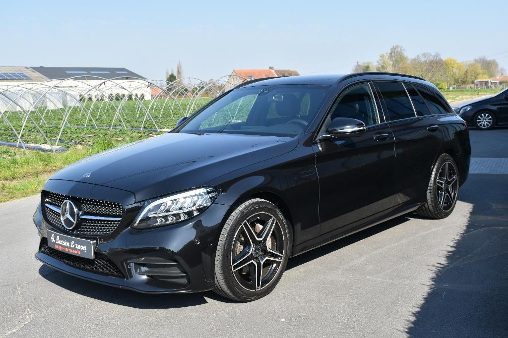 MERCEDES BENZ C 180 d AMG PACK / CAMERA /NAVI /PDC/TOPSTAAT, Auto's, Mercedes-Benz, Lane Keeping Assist, 4 cilinders, Zwart, Leder