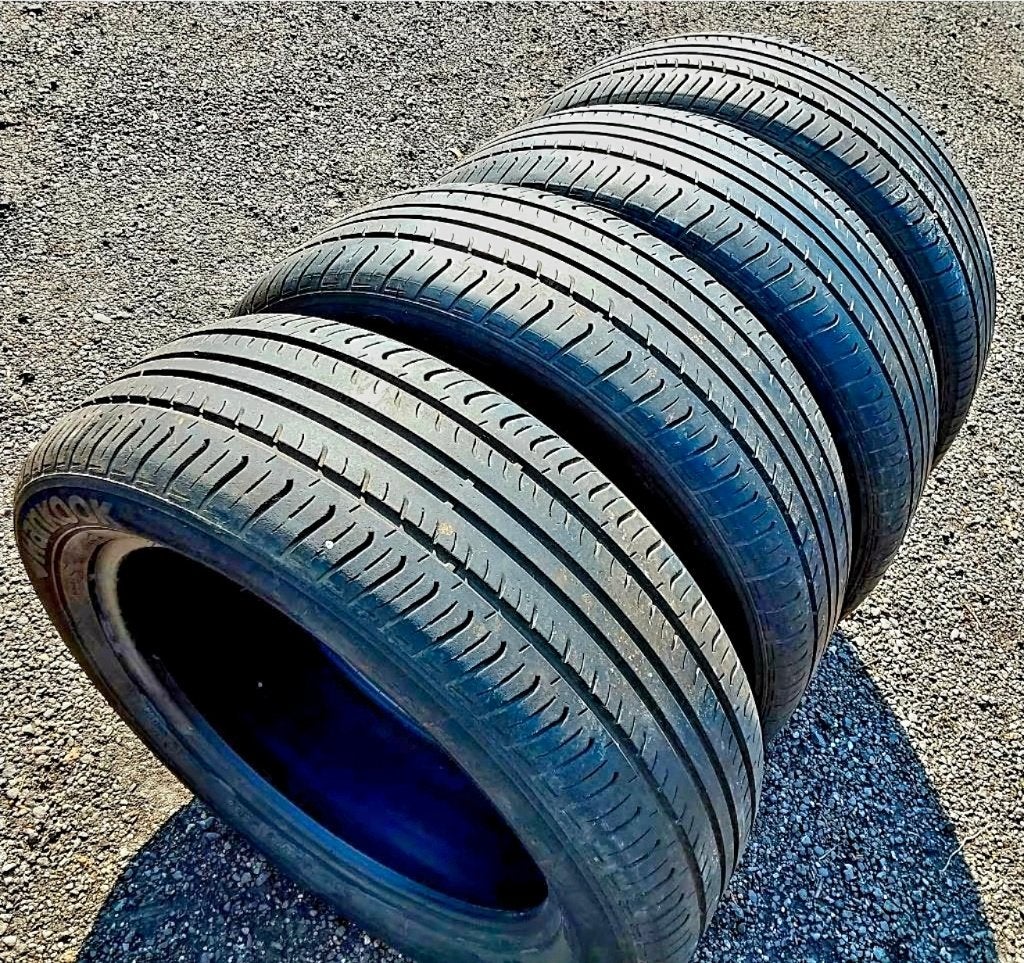 4 pneus été 225/55-18 Hankook Optimo, Autos : Pièces & Accessoires, Pneus été, Enlèvement, Utilisé, 225 mm