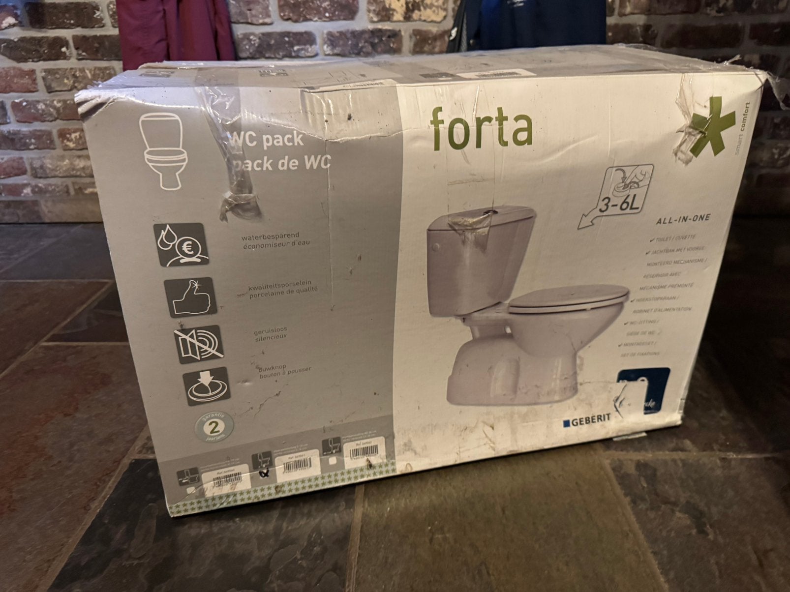 Forta Geberit toilet, Ophalen, Zo goed als nieuw, Toilet