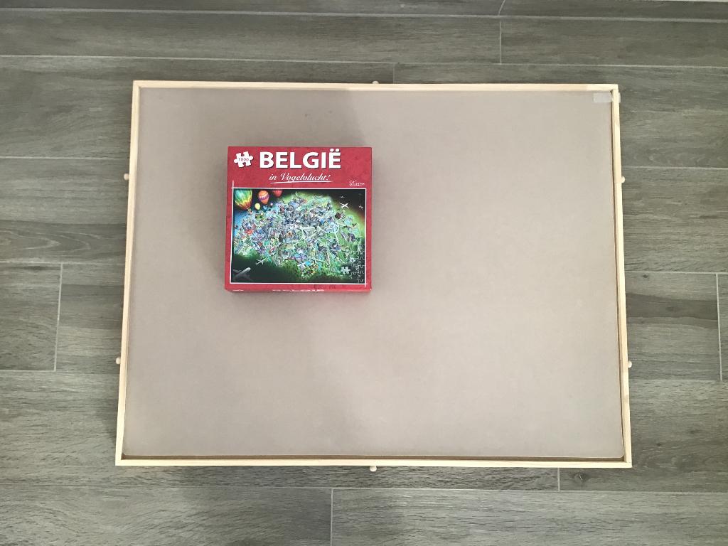 Puzzel desk (88x68)5 selectie schuiven +puzzel doos 1000st, Ophalen, 500 t/m 1500 stukjes, Nieuw, Legpuzzel