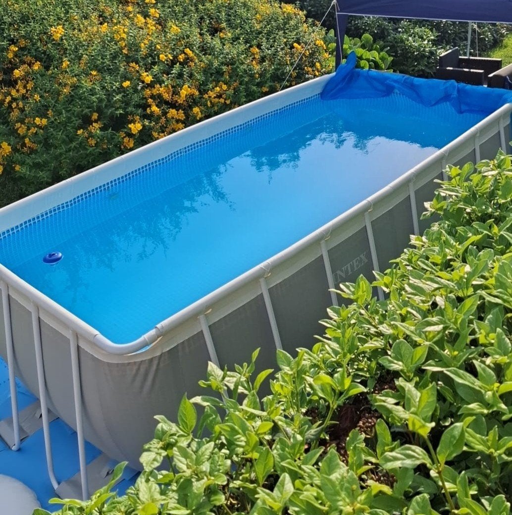 Intex 4x2 meter,1,2m diep, Tuin en Terras, Ophalen