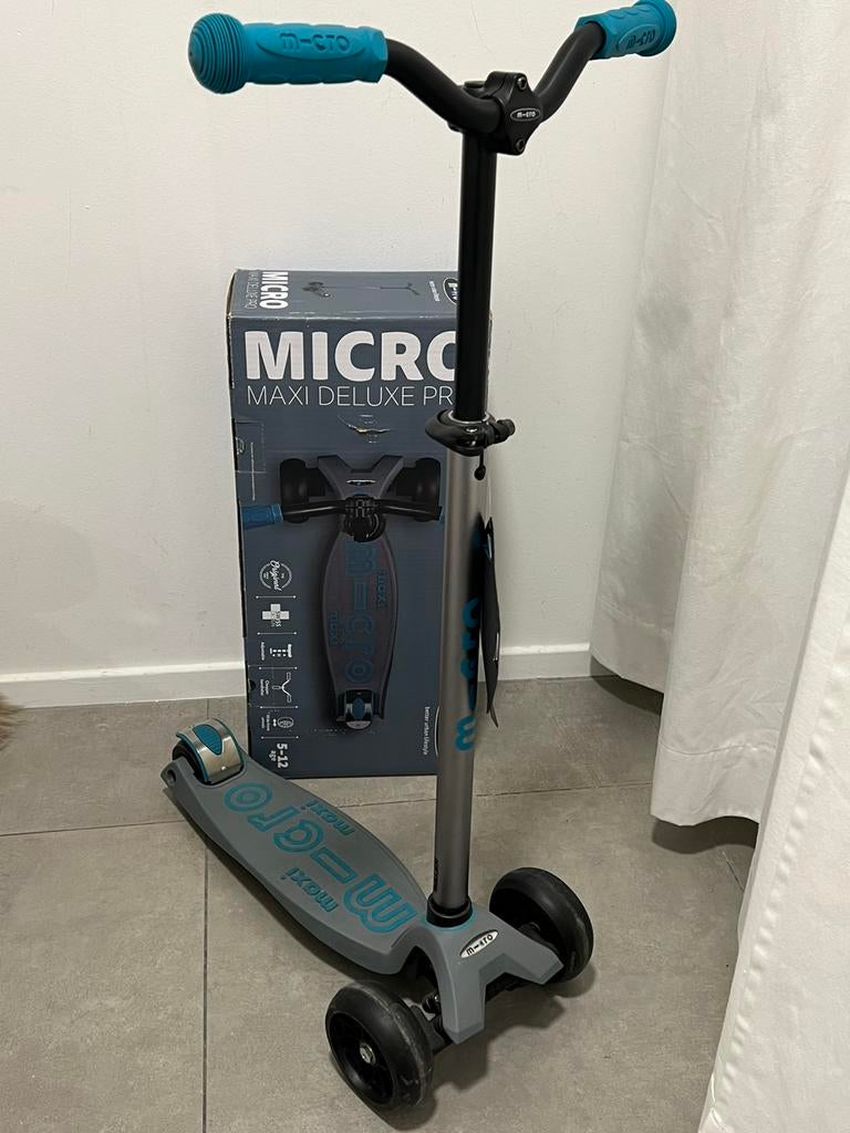 Micro Step - Maxi micro Deluxe Pro Grijs/Aqua, Ophalen of Verzenden, Nieuw, Gewone step