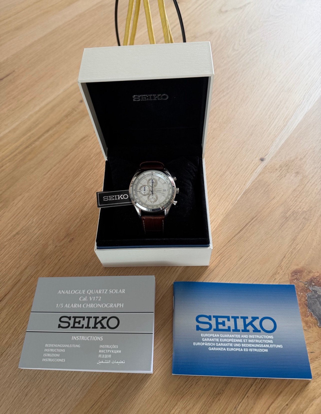 Seiko Chronograph SSB181P1, Ophalen, Zo goed als nieuw, Seiko