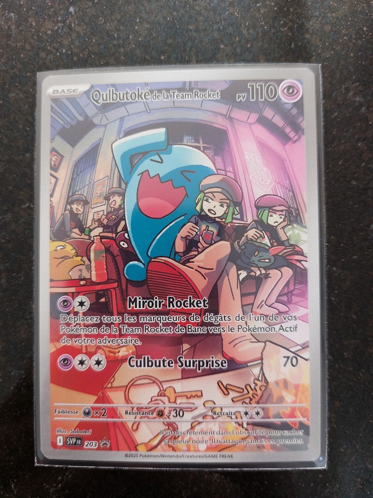 Carte Pokémon/Qulbutoke de la Team Rocket-203-SV Black Star, Ophalen of Verzenden, Nieuw, Booster