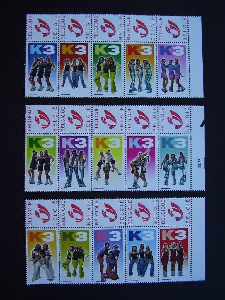 K3 duostamps - postfris - reeks 2, Enlèvement ou Envoi, Neuf
