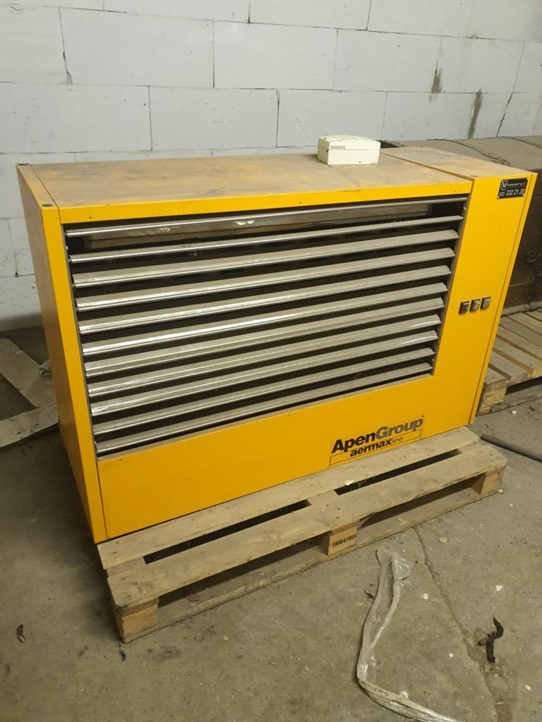 Verwarming op gas, Ophalen, Gebruikt