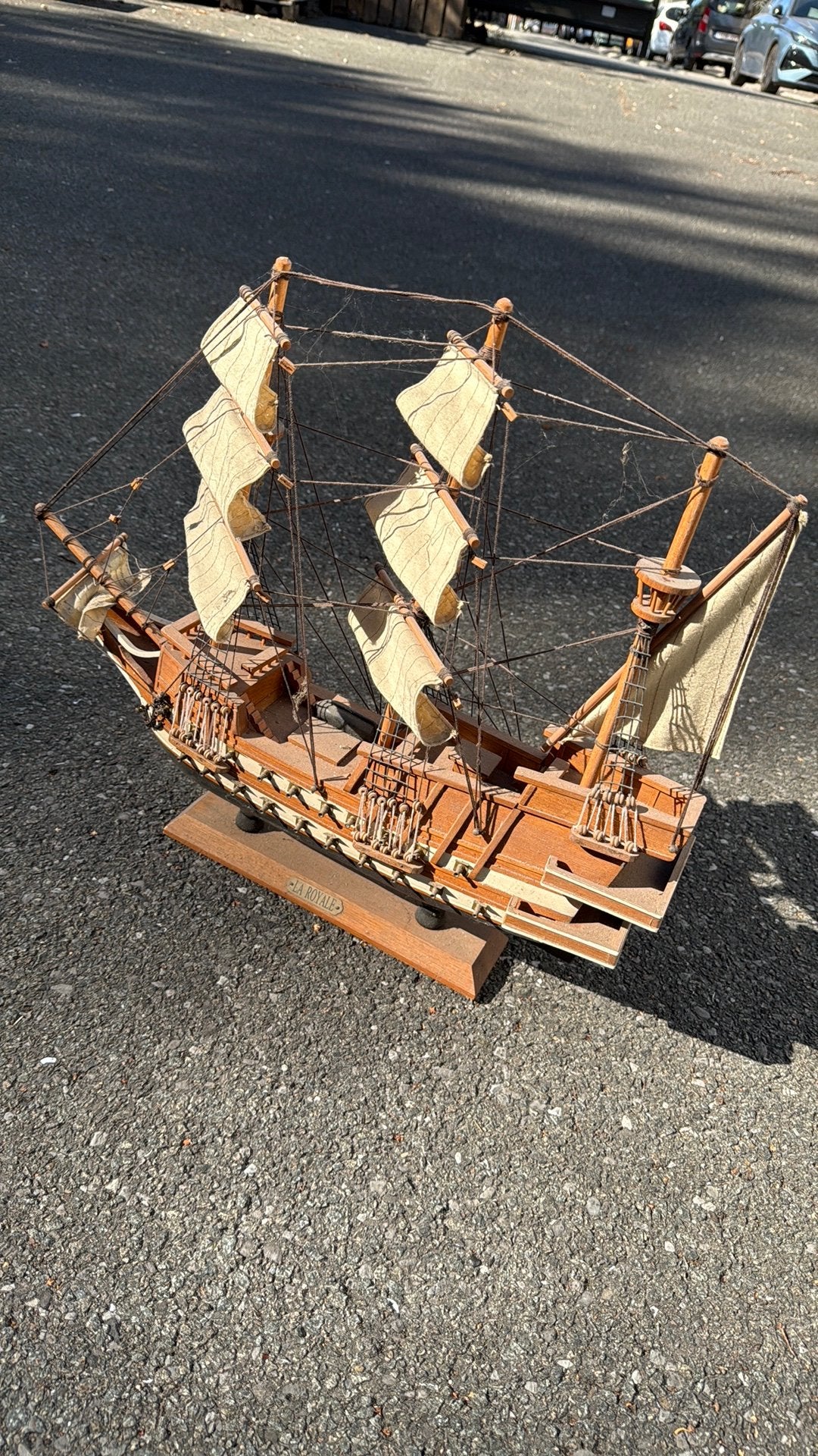 Modelbouwboot hout, Hobby en Vrije tijd, Modelbouw | Boten en Schepen, Ophalen, Zo goed als nieuw