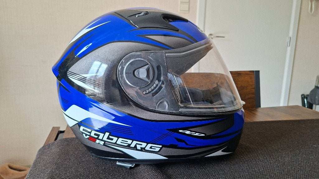 Casque de moto Caberg avec lunettes de soleil intégrées, Motos, Seconde main, Casque intégral, Enlèvement, Hommes