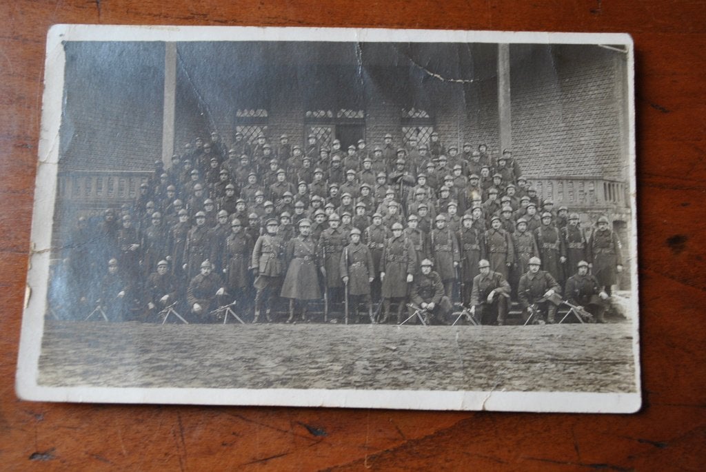 Photo carte ancienne régiment à déterminer Militaires 2 RARE, Collections, Enlèvement ou Envoi, Armée de terre, Photo ou Poster