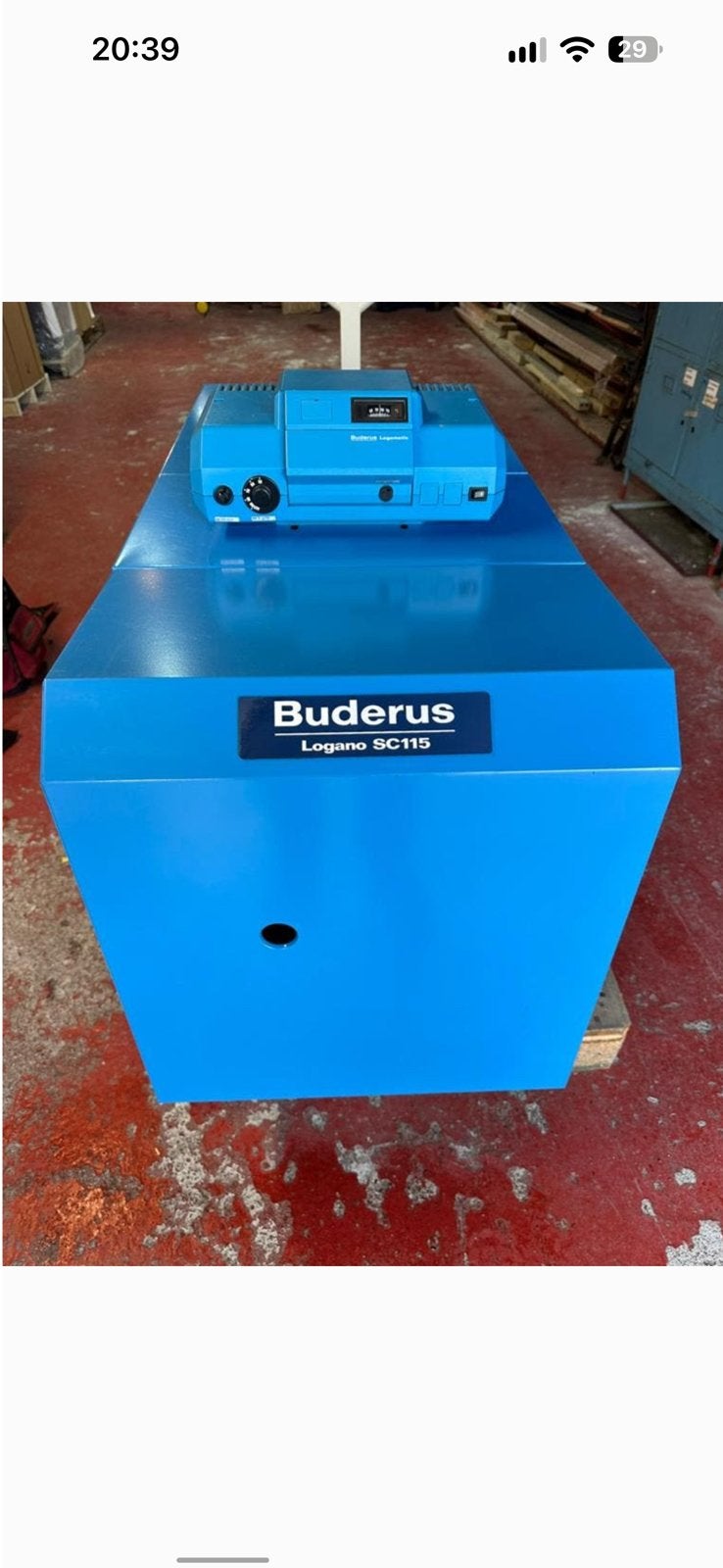 Chaudiere mazout Buderus, Enlèvement, Comme neuf