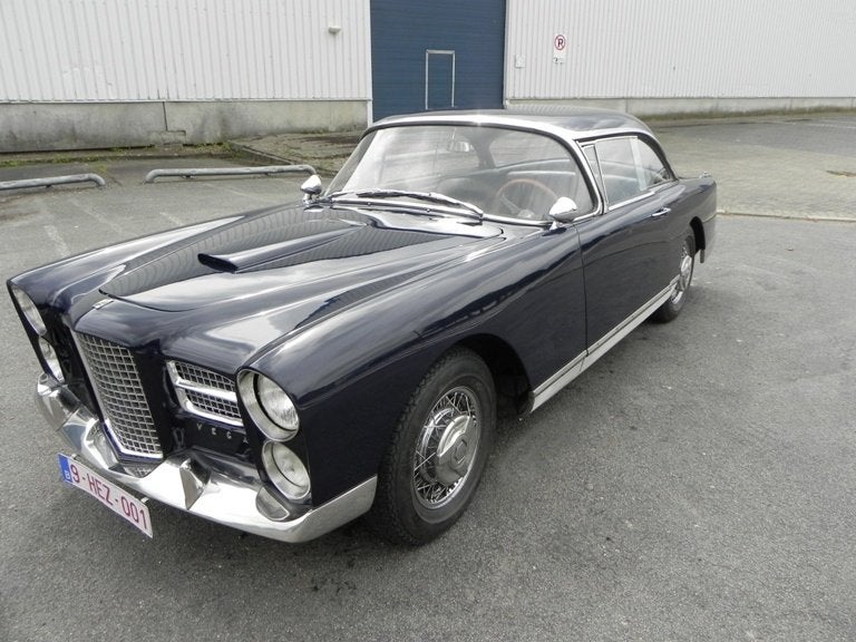 Facel Vega FV3B 1957 Coupe, Achterwielaandrijving, Zwart, Blauw, Leder
