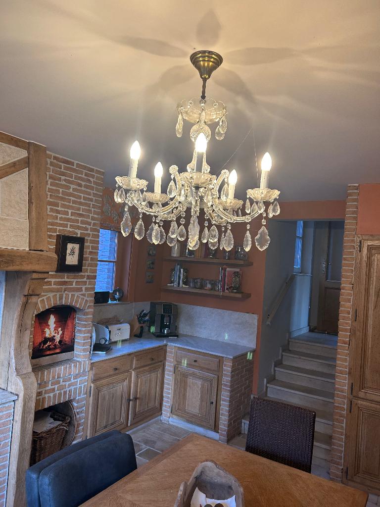 Lustre marie Thérèse 5branches lampes led, Ophalen