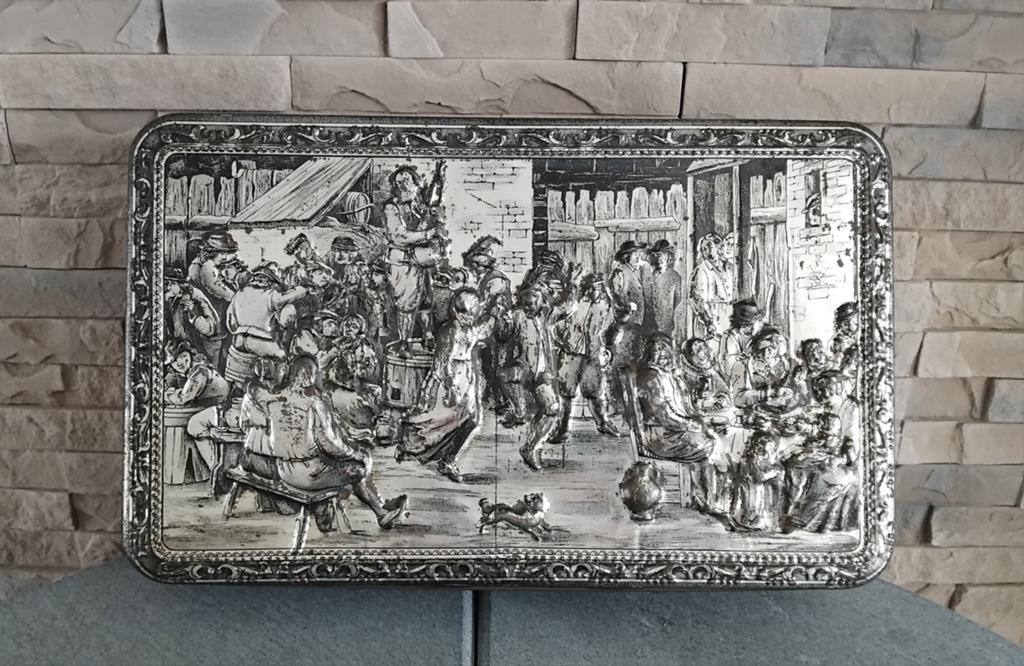 Magnifique bocal à biscuits et boîte à tabac belges anciens, Enlèvement ou Envoi