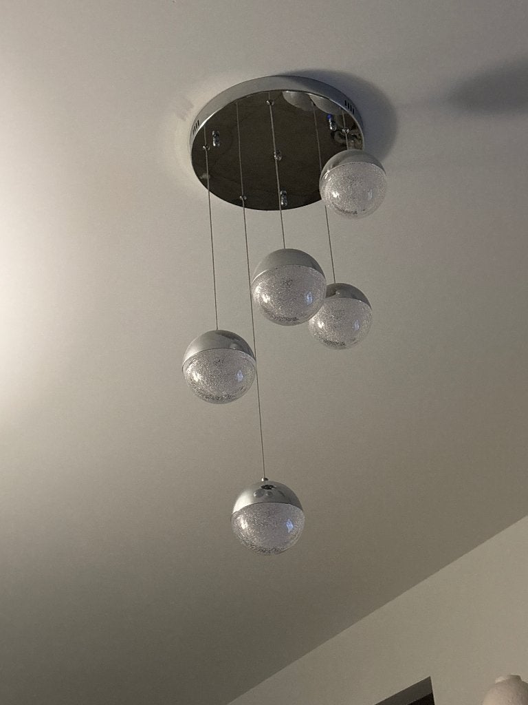Suspension luminaire lustre led, Maison & Meubles, Lampes | Lustres, Enlèvement, Neuf, Verre