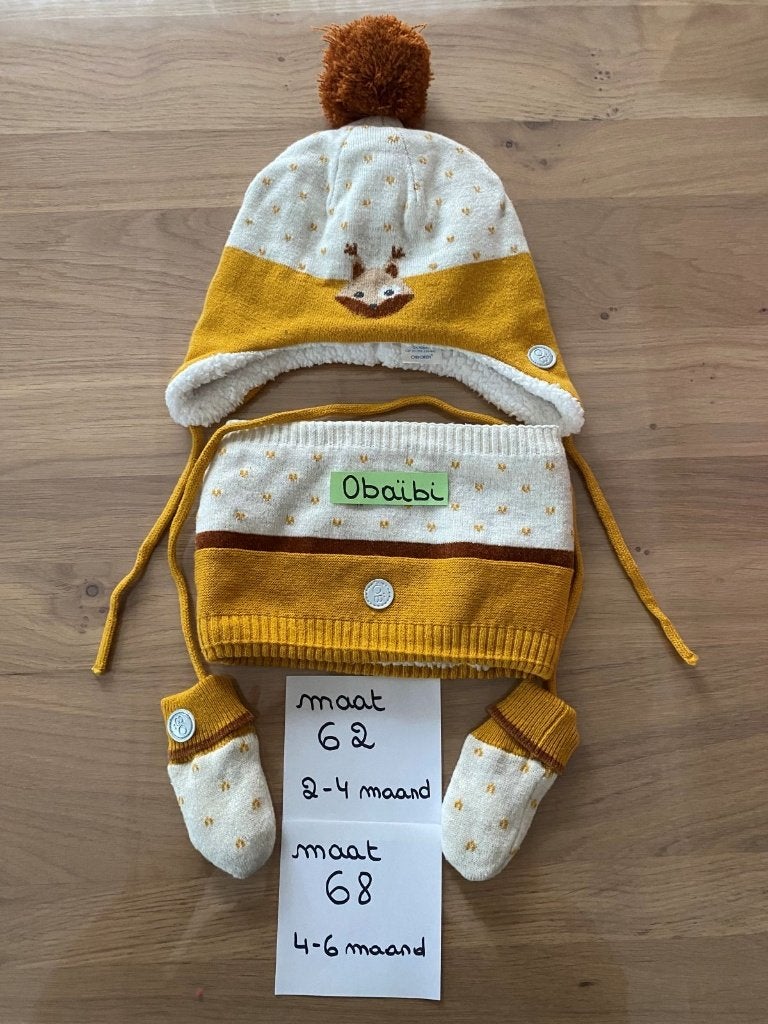 OBAïbi Winterset M62/68 - Volledig  NIEUW!, Neuf, Garçon ou Fille, Ensemble, Enlèvement
