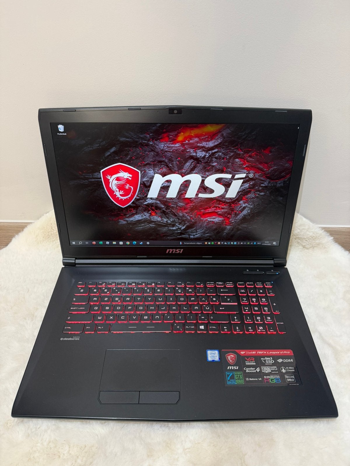 MSI Lapot GP72MVR 7RFX Leopard Pro – GTX 1060 6GB – i7, Ophalen, Met videokaart, 8 GB, Zo goed als nieuw