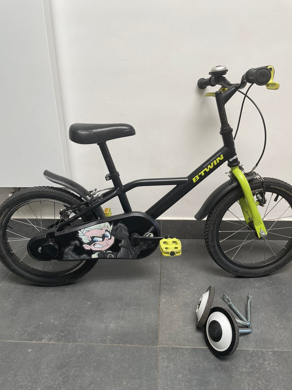 Kinderfietsje 16 inch, Fietsen en Brommers, Ophalen, Gebruikt, 16 tot 20 inch, Zijwieltjes