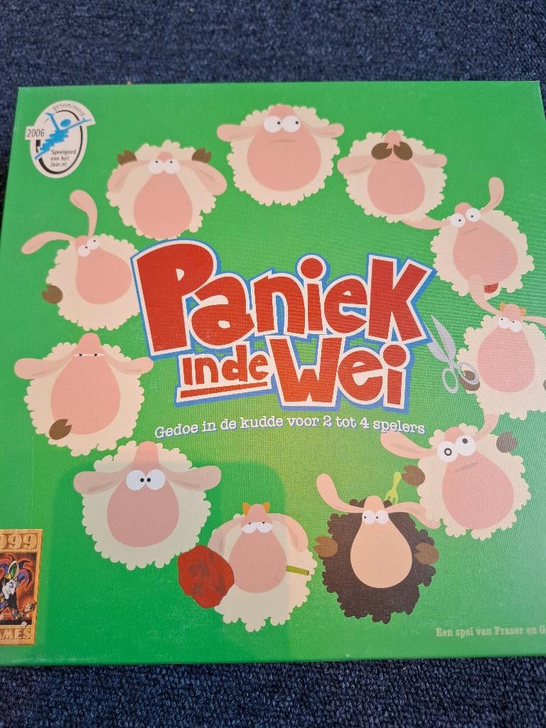 familie gezelschapsspel Paniek in de wei, Een of twee spelers, Ophalen of Verzenden, Zo goed als nieuw, 999 games