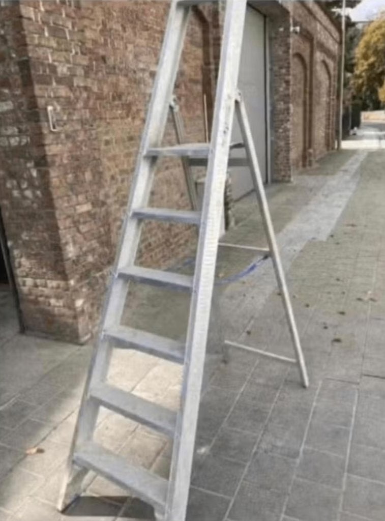 trapladder solide, Doe-het-zelf en Bouw, Ladders en Trappen, Ophalen, Gebruikt