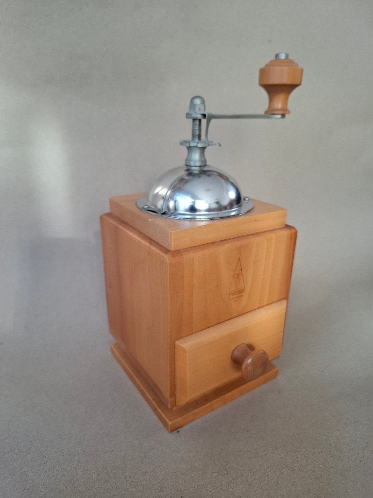 Alessi Twergi design-koffiemolen, Huis en Inrichting, Overige typen, Hout, Ophalen of Verzenden, Zo goed als nieuw