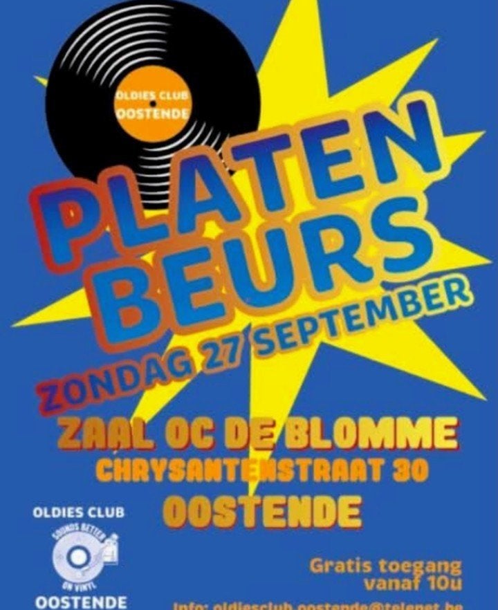 LP's-Singles-Cds- Collectors : MUZIEKBEURS OOSTENDE 27/09, Ophalen, LP