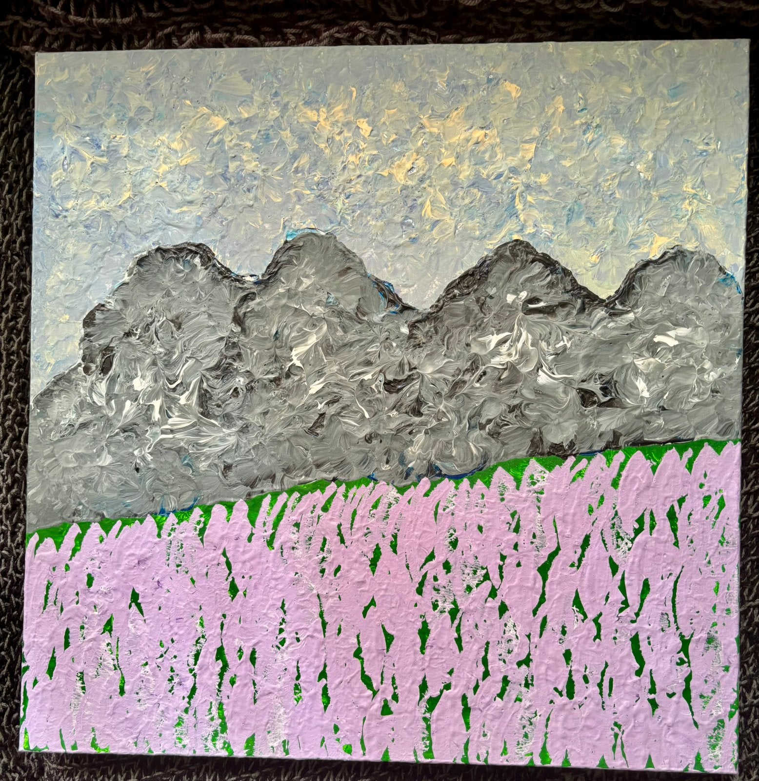 Peinture acrylique sur toile à vendre., Ophalen
