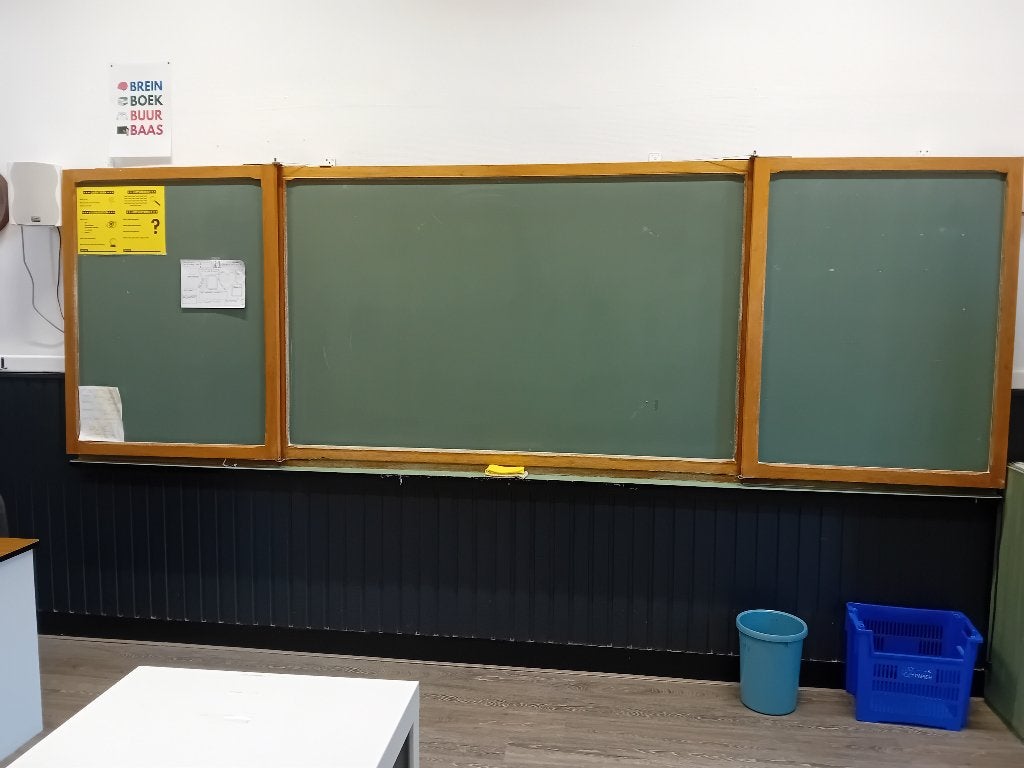 Antiek krijtbord, Ophalen, Gebruikt, Krijtbord