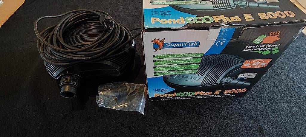 SUPERFISH POND ECO PLUS E8000, Tuin en Terras, Ophalen, Zo goed als nieuw, Vijverpomp