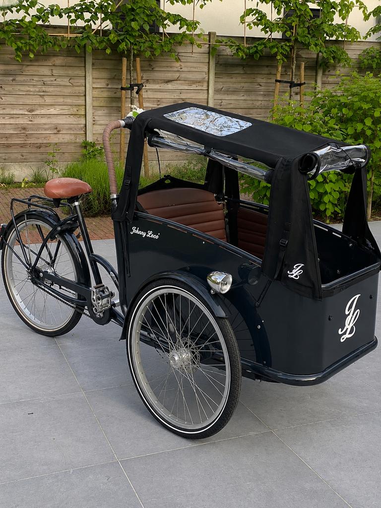 Johnny Loco bakfiets – inclusief luxe regenhoes, Ophalen of Verzenden, Zo goed als nieuw, Johnny Loco