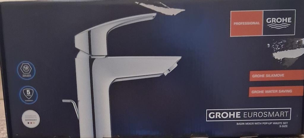 Mitigeur Lavabo Grohe Eurosmart chromé. Ref. 33265003, Bricolage & Construction, Sanitaire, Enlèvement, Neuf, Chrome, Lavabo
