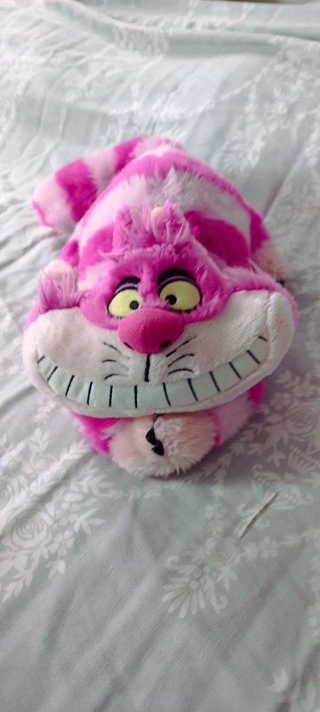 Knuffelkat Cheshire Alice in Wonderland, Ophalen of Verzenden, Zo goed als nieuw, Knuffel