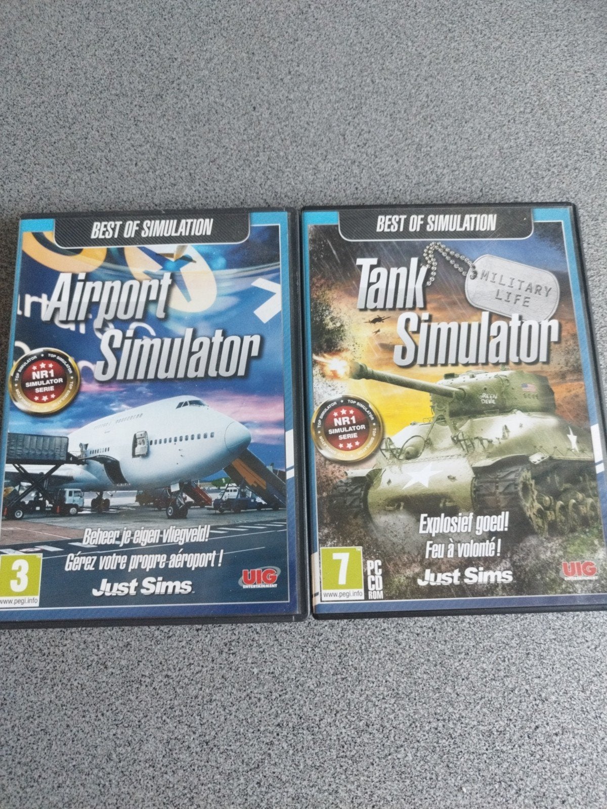 Pc simulatie games, Games en Spelcomputers, Ophalen, Gebruikt, Simulatie, Eén computer