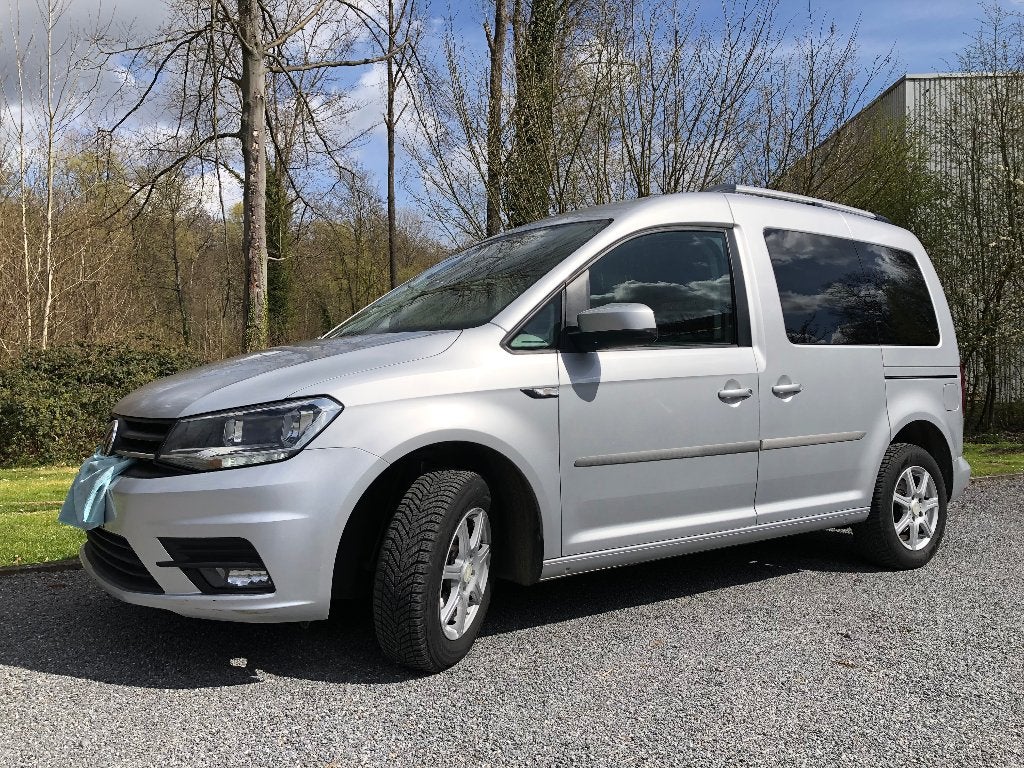 Volkswagen Caddy 1.4 TSi Full options châssis court + Carnet, Autos, Volkswagen, 1395 cm³, Argent ou Gris, Achat, Euro 6