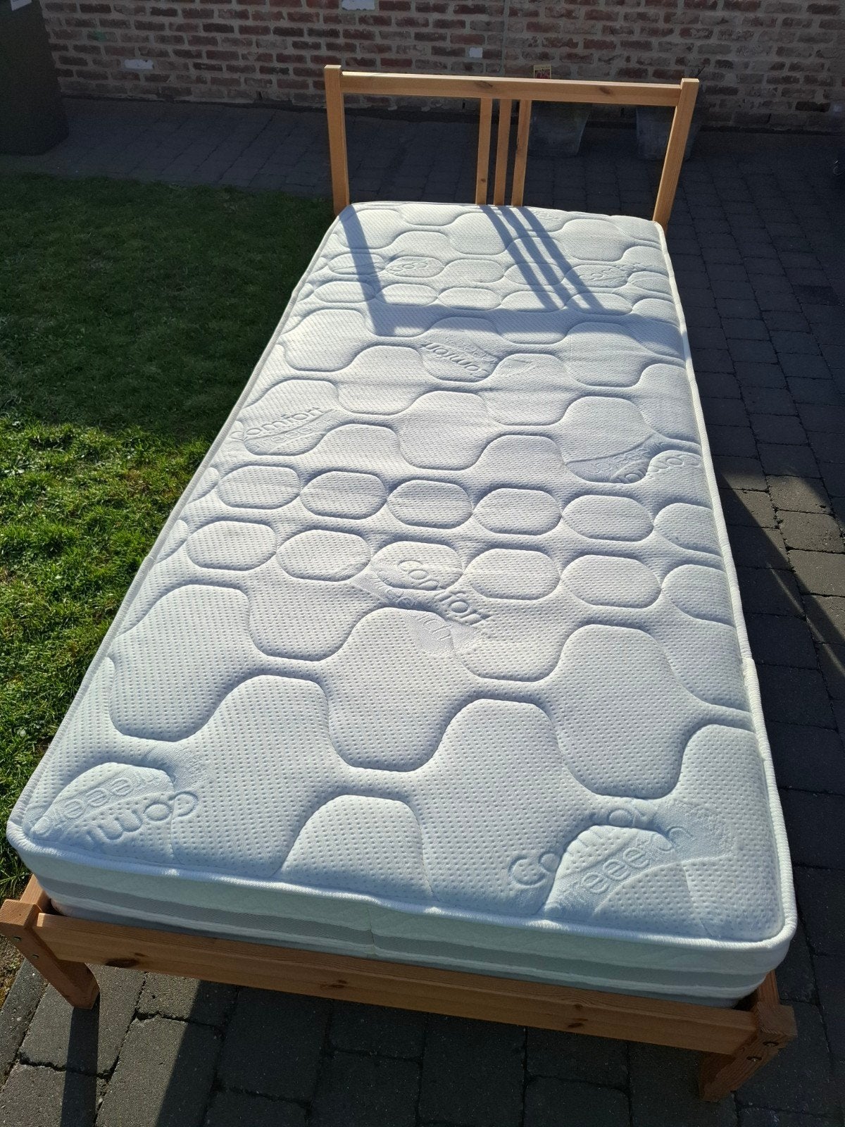 1 persoonsbed, Ophalen, 90 cm, Eenpersoons, Zo goed als nieuw